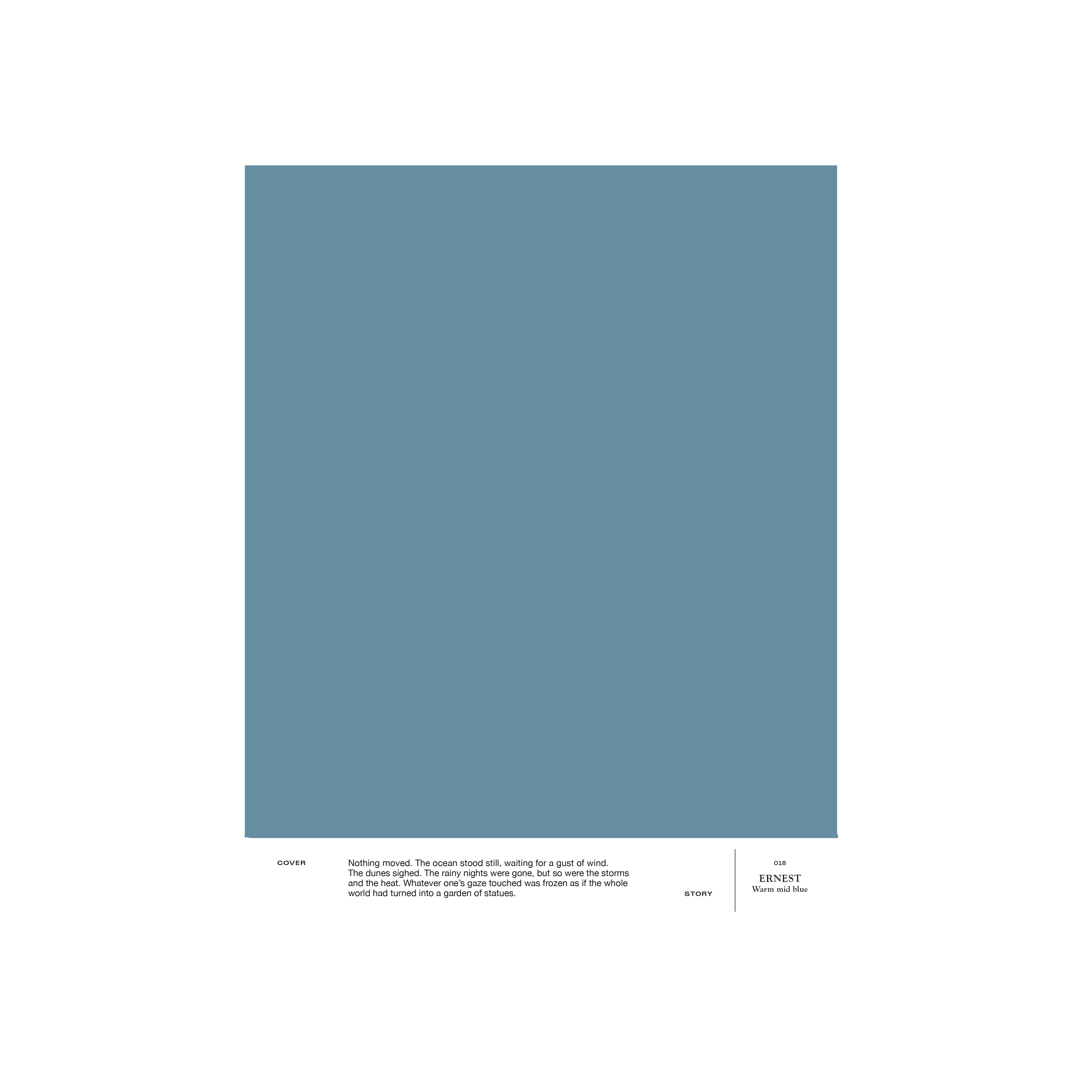 Blue paint sample set