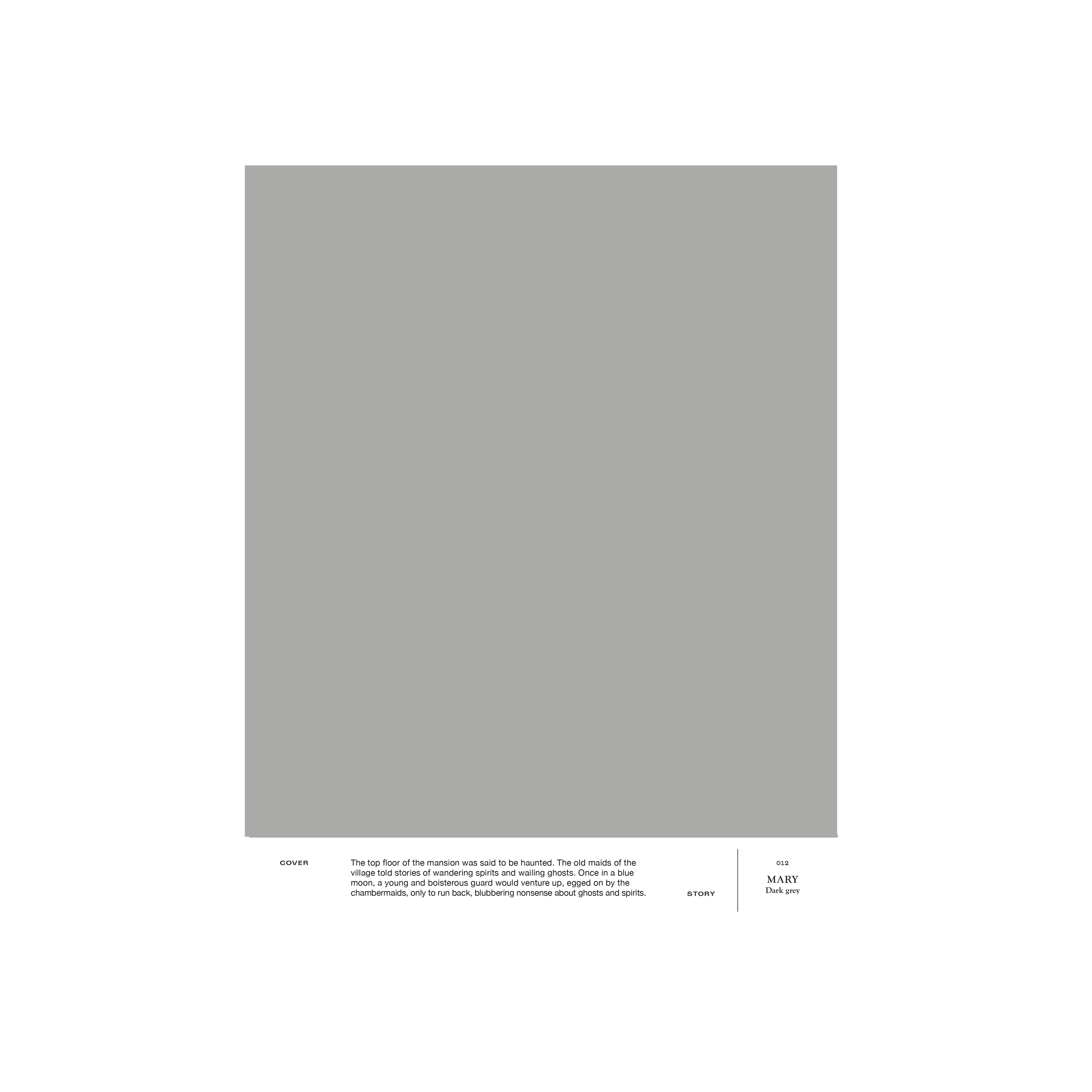 Dark grey interior paint Cover Story 012 MARY