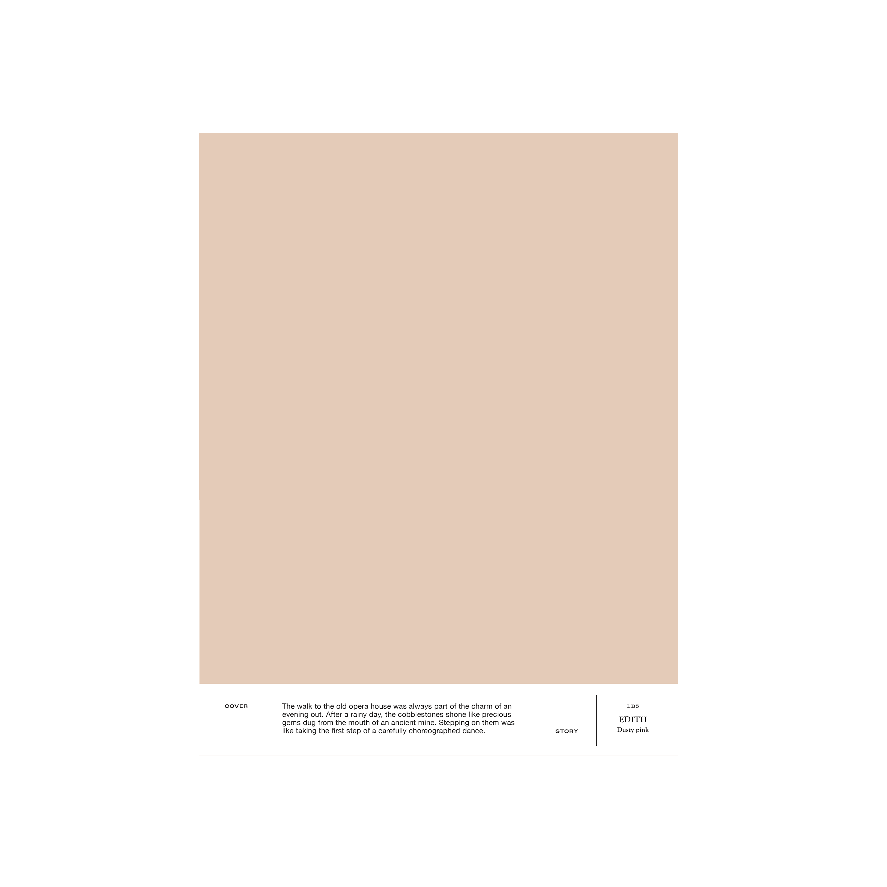 Dusty pink interior paint Cover Story LB5 EDITH
