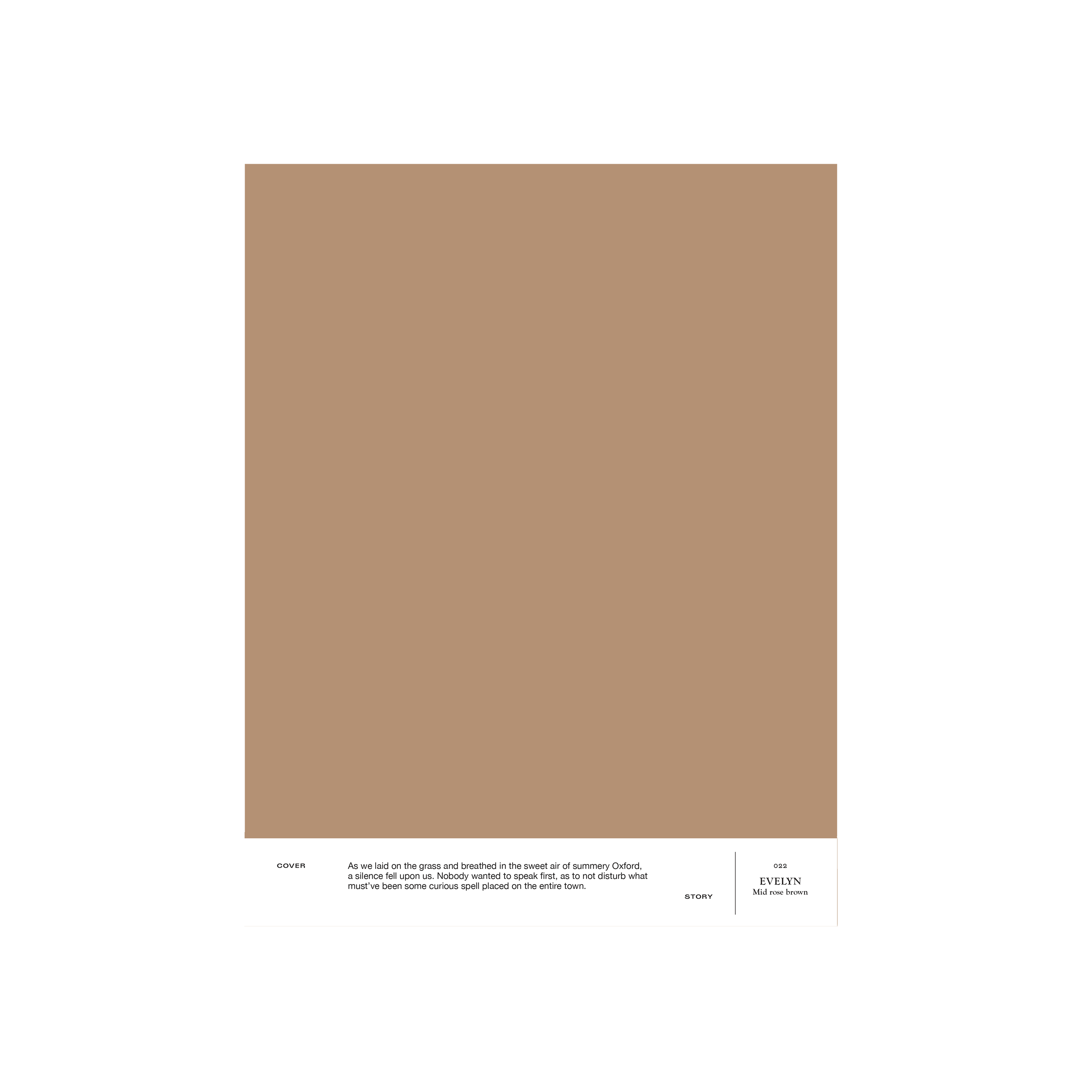 Mid rose-brown interior paint Cover Story 022 EVELYN