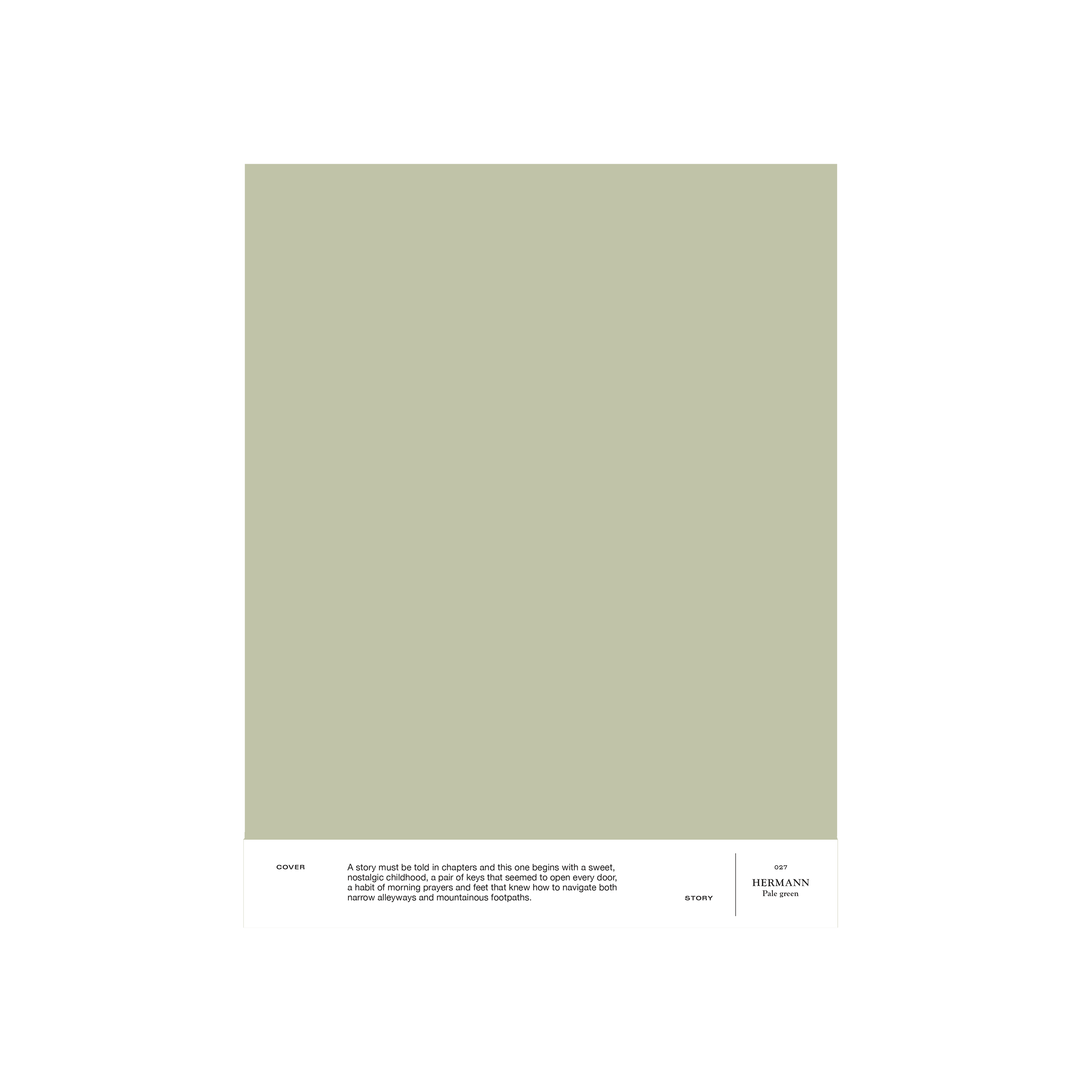 Pale green interior paint Cover Story 027 HERMANN