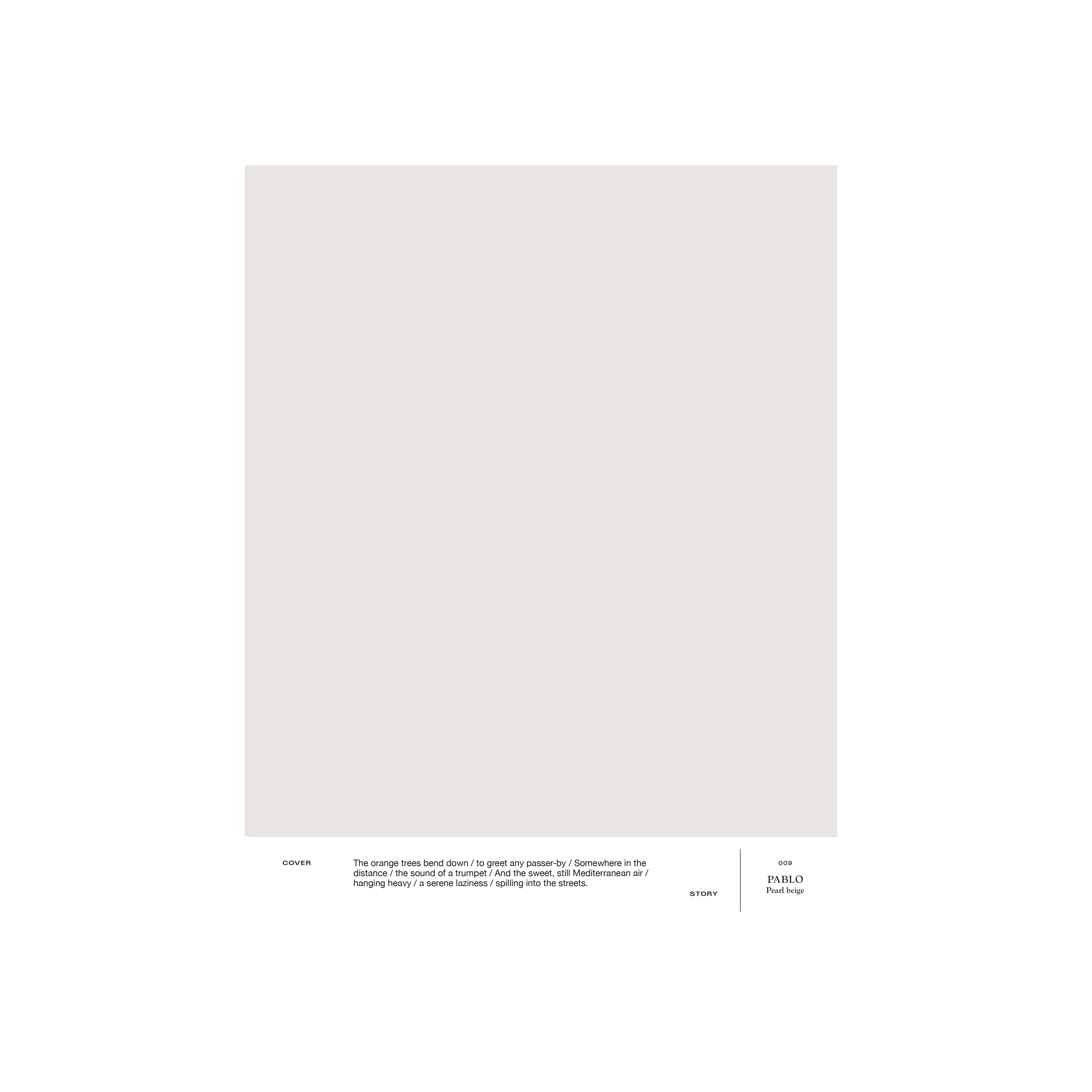 Pearl beige interior paint Cover Story 009 PABLO
