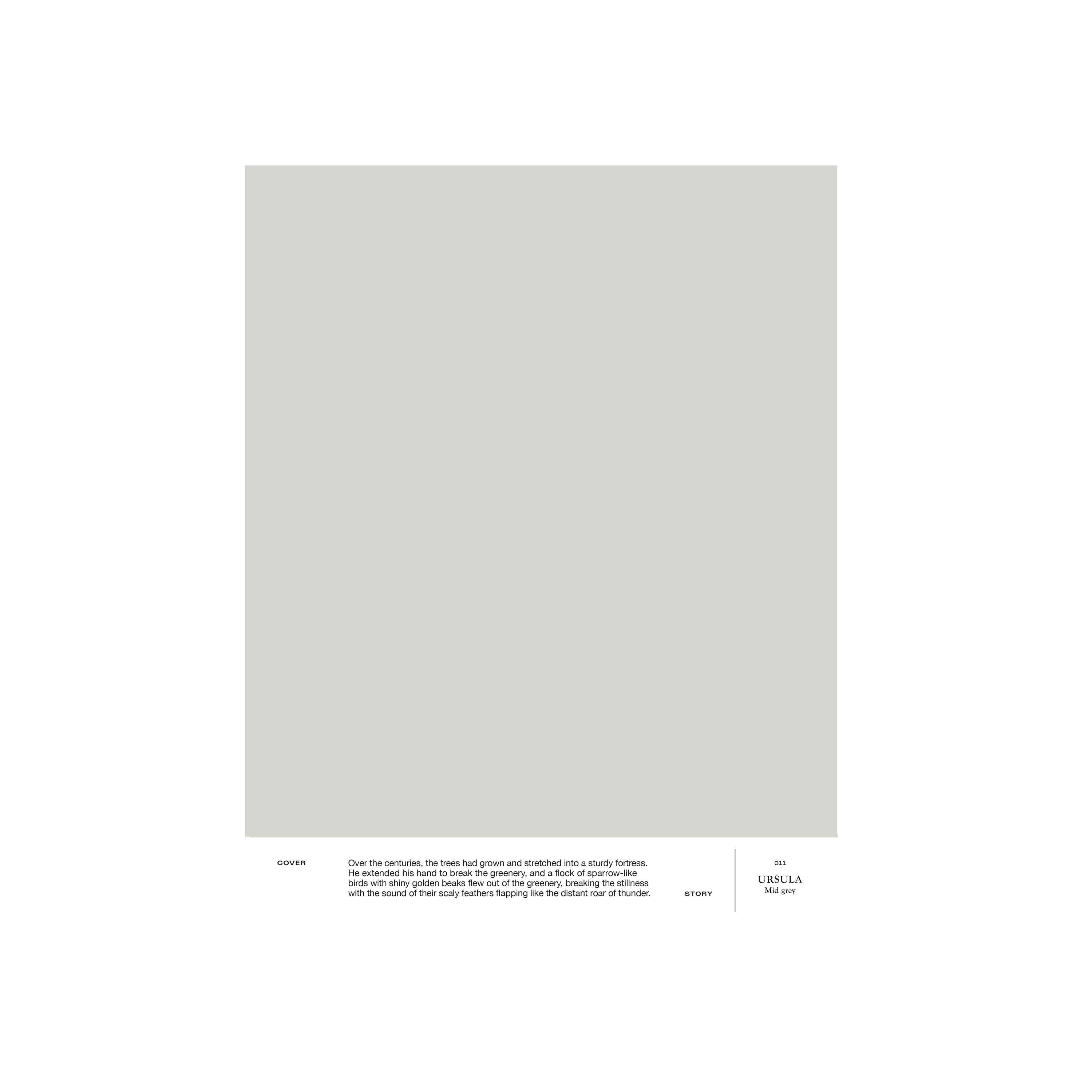 Neutral light grey interior paint Cover Story 011 URSULA